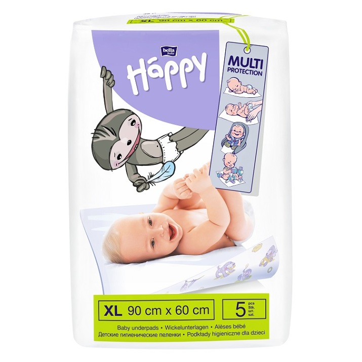 E-shop BELLA HAPPY Baby přebalovací podložky 60x90cm 5 kusů