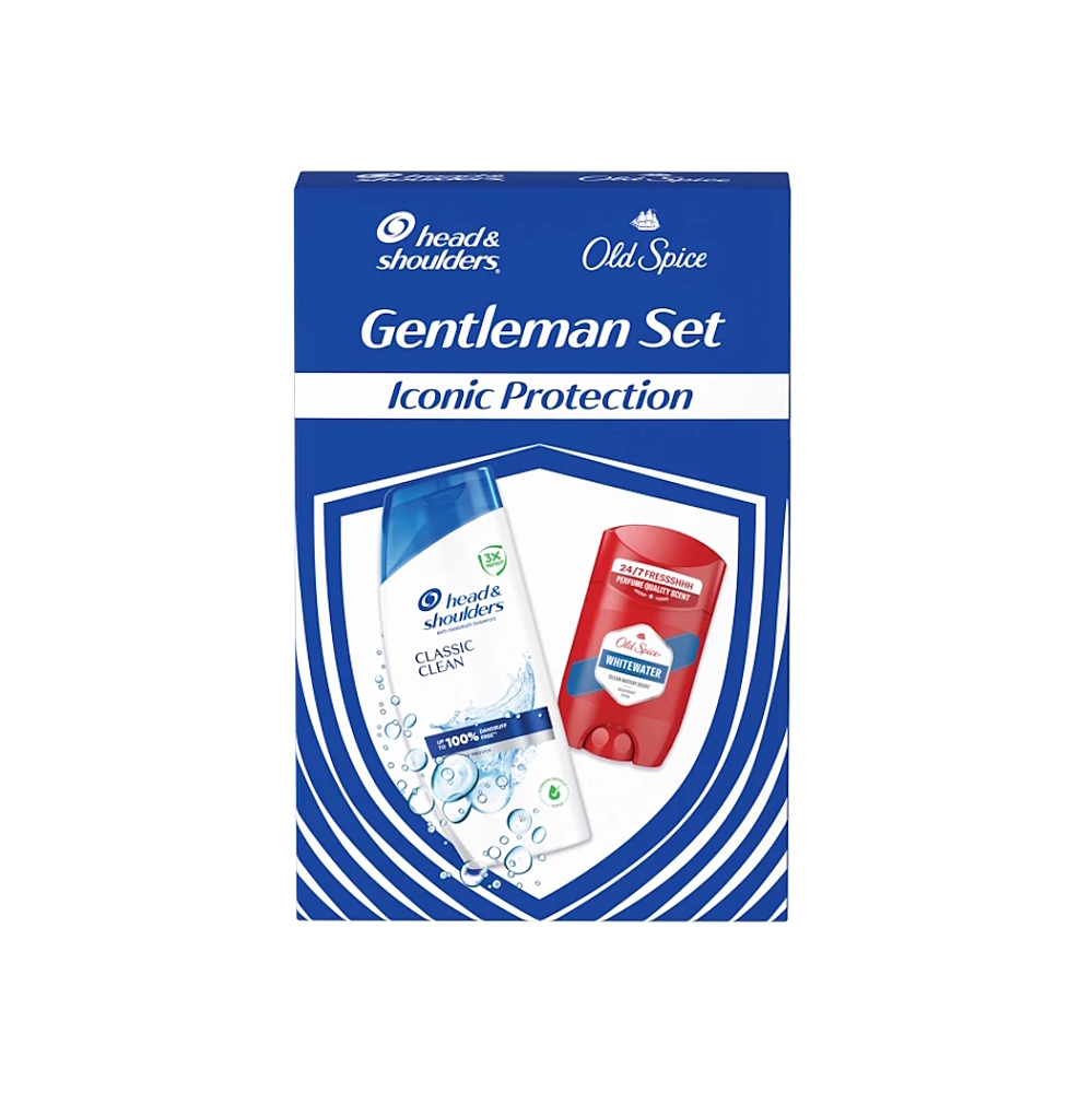 HEAD&SHOULDERS Vánoční kazeta šampón 400 ml + Old Spice tuhý deo 50 ml