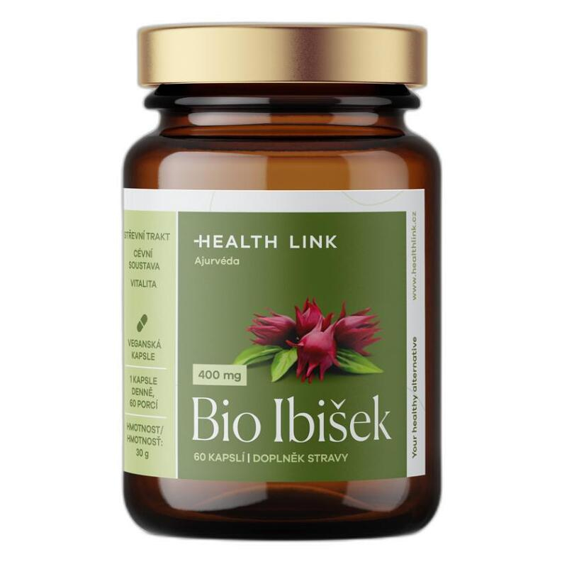 HEALTH LINK Ibišek 400 mg BIO 60 kapslí