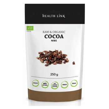 HEALTH LINK BIO RAW kakaové boby drcené 250 g 