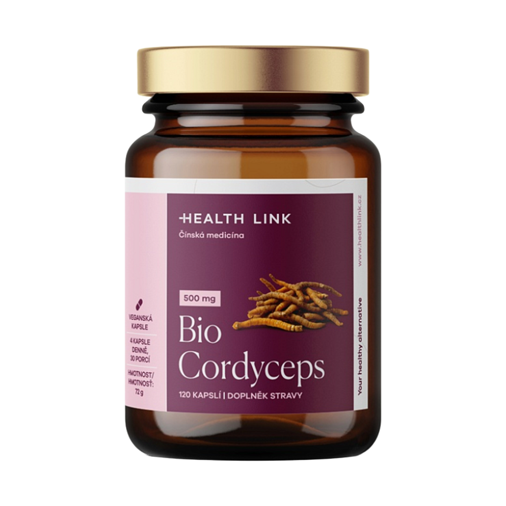 HEALTH LINK Cordyceps BIO 120 kapslí