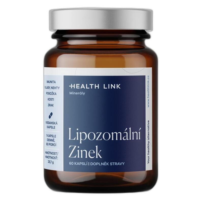 HEALTH LINK Lipozomální zinek 60 kapslí