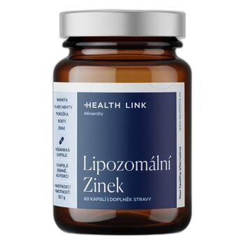 HEALTH LINK Lipozomální zinek 60 kapslí (Vitamíny na pleť) - Jednosložkové, Lipozomální