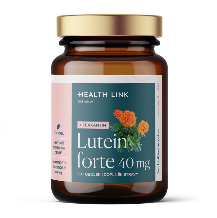 Levně HEALTH LINK Lutein forte 40 mg + zeaxantin 90 tobolek