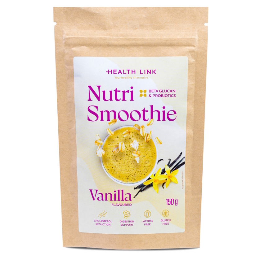 Levně HEALTH LINK Nutri smoothie s příchutí vanilky 150 g
