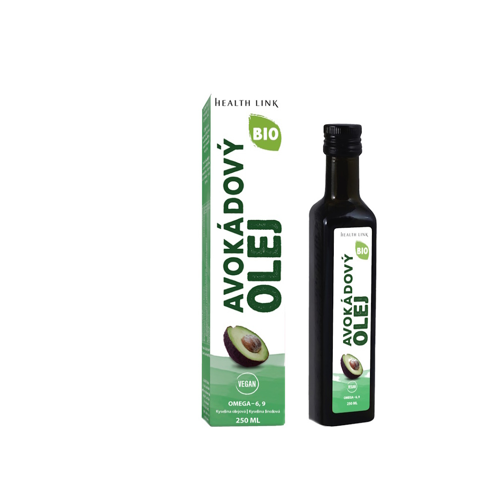 Levně HEALTH LINK Olej avokádový 250 ml BIO