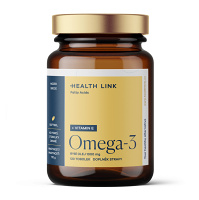 HEALTH LINK Omega-3 rybí olej 1000 mg + vitamin E 120 tobolek