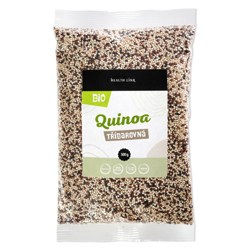 Levně HEALTH LINK Quinoa semínka tříbarevná BIO 500 g