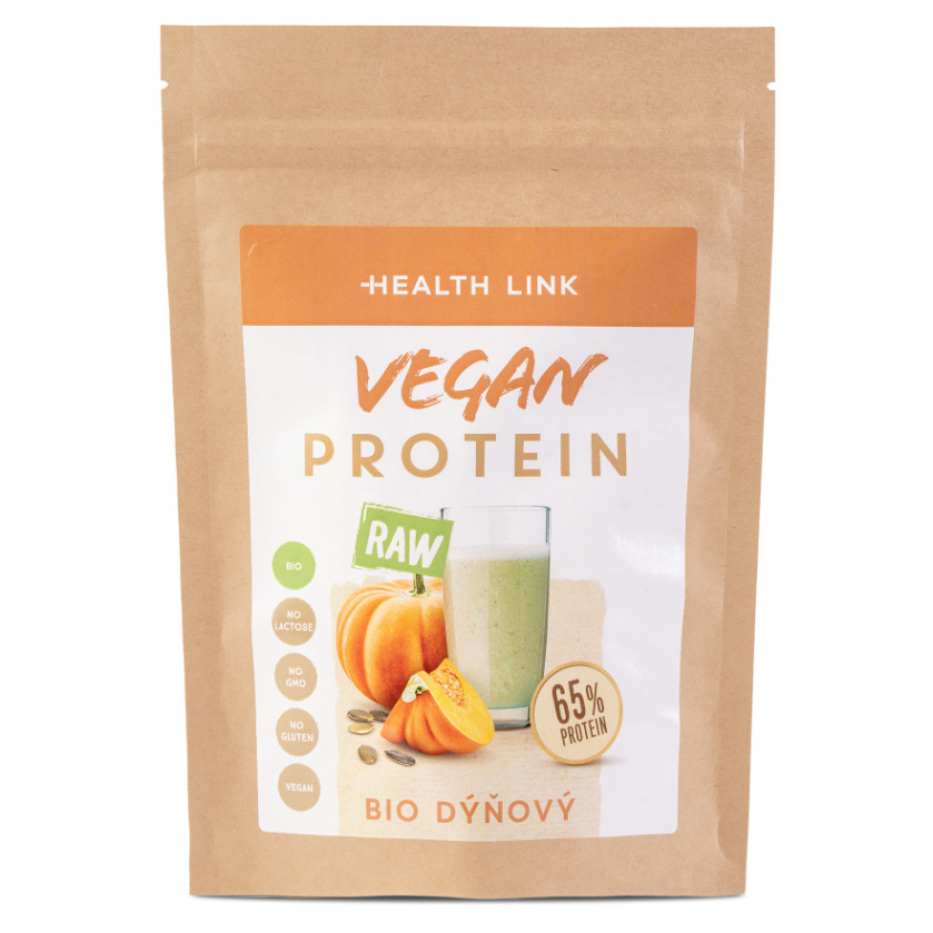 Levně HEALTH LINK Dýňový protein 65 % vegan RAW BIO 300 g