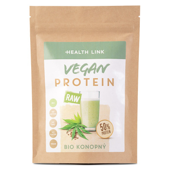 HEALTH LINK Konopný protein 50 % vegan RAW BIO 300 g