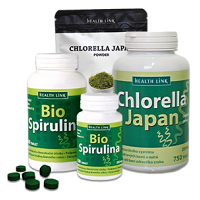 HEALTH LINK Chlorella, spirulina, calcirella a včelí pyl