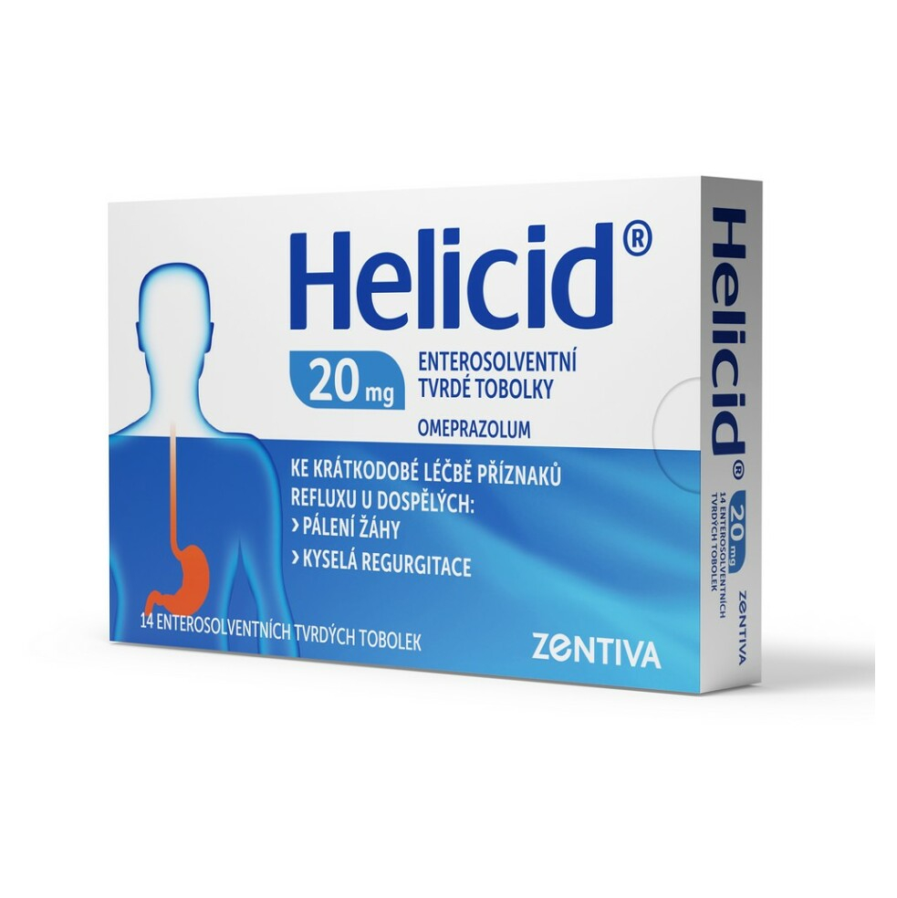 E-shop HELICID 20 Zentiva enterosolventní tvrdé tobolky 20 mg 14 kusů