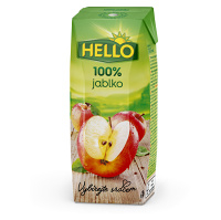 HELLO 100% Jablečná šťáva 250 ml x 18 kusů