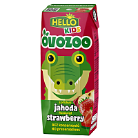 HELLO Ovozoo jahoda 250 ml x 18 kusů
