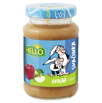 HELLO Přesnídávka s jablky 190 g x 10 kusů (Ovocné přesnídávky)