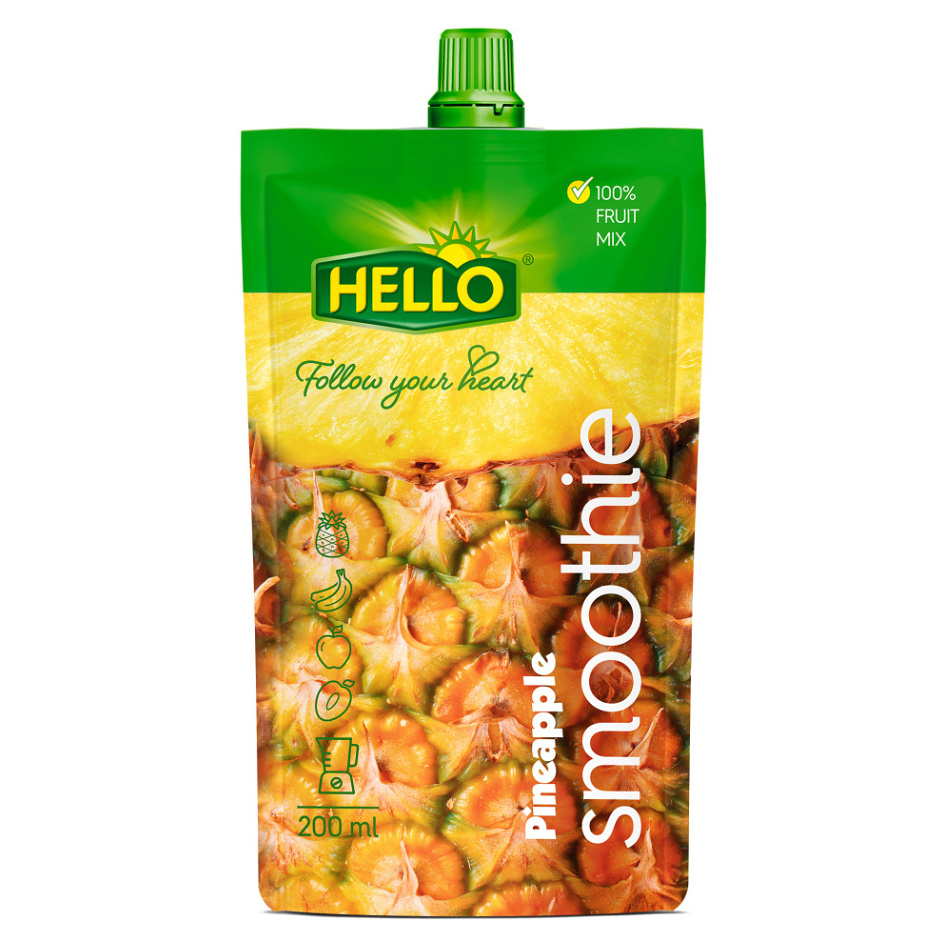 E-shop HELLO Smoothie ananas kapsička 200 ml x 10 kusů