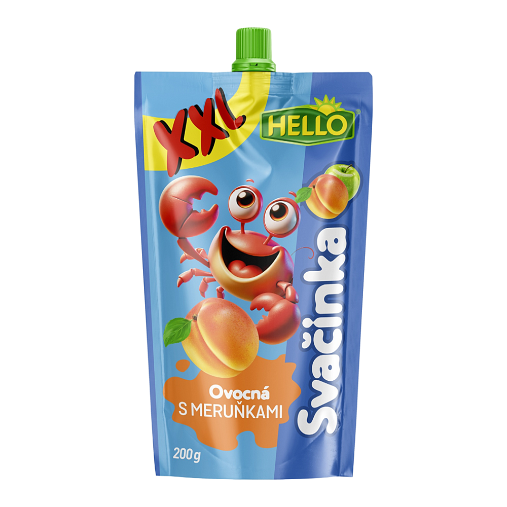 Hello Ovocná svačinka XXL s meruňkami kapsička