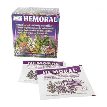 HEMORAL Vlhčené hygienické ubrousky na hemoroidy 20 ks