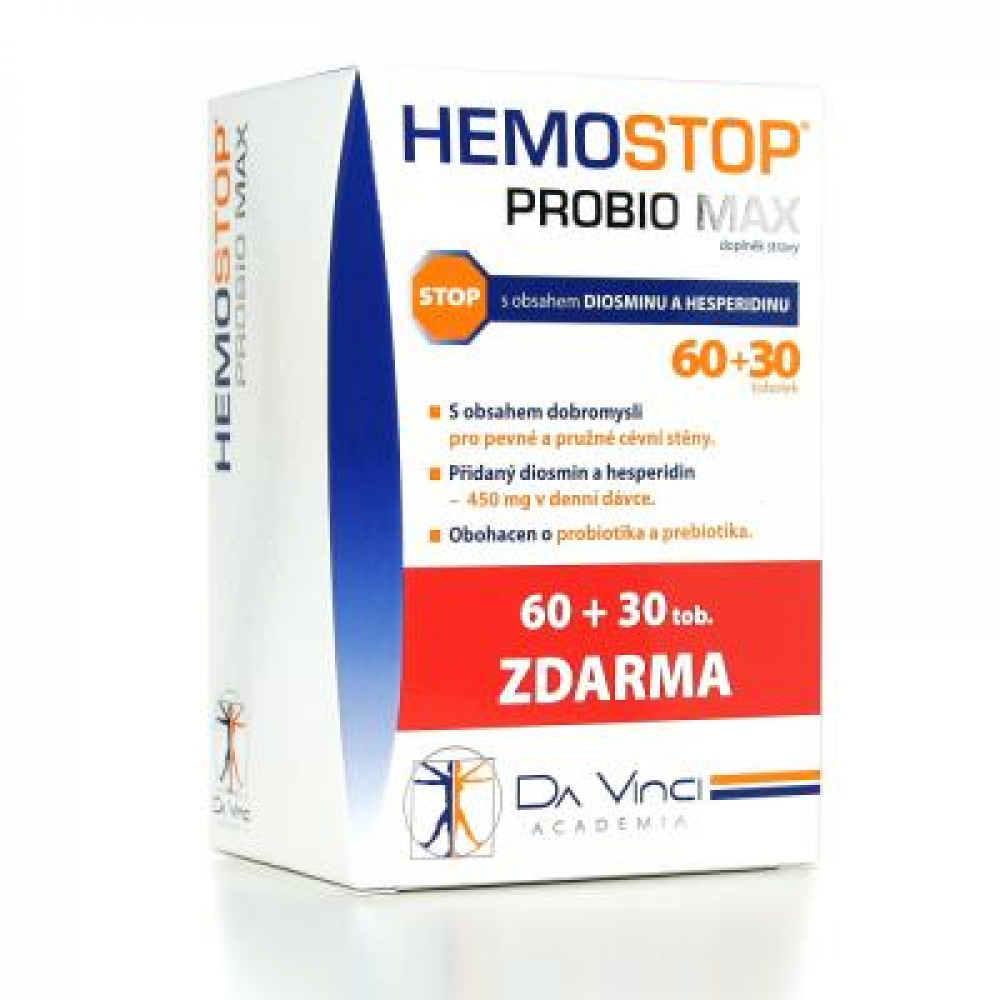 Da Vinci Academia Hemostop Probio Max 60 + 30 tobolek zdarma
