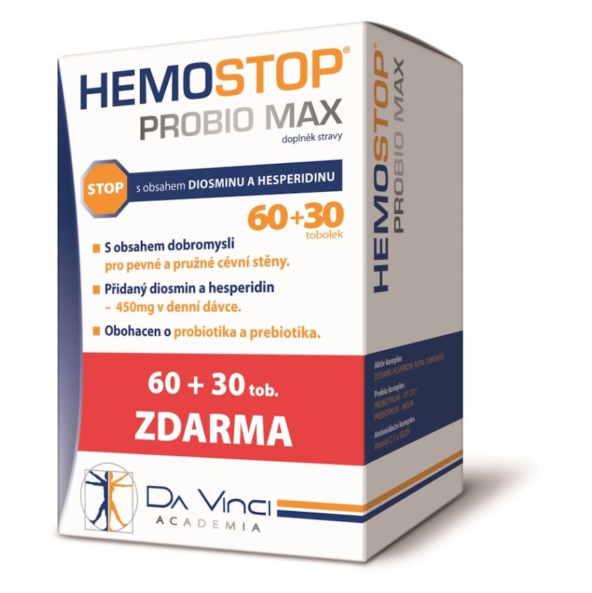 Levně HEMOSTOP Probio max 60 + 30 tobolek ZDARMA