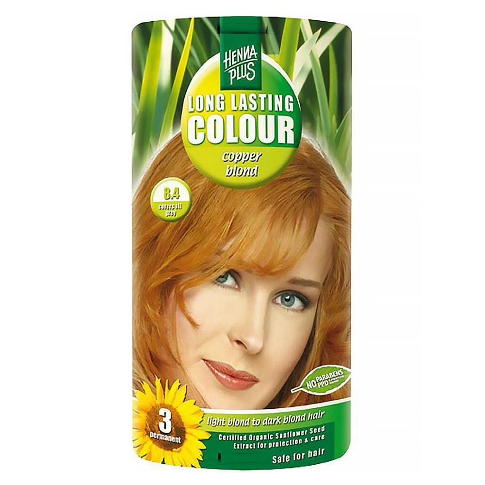 Levně HENNA PLUS Přírodní barva na vlasy 8.4 Měděná blond 100 ml