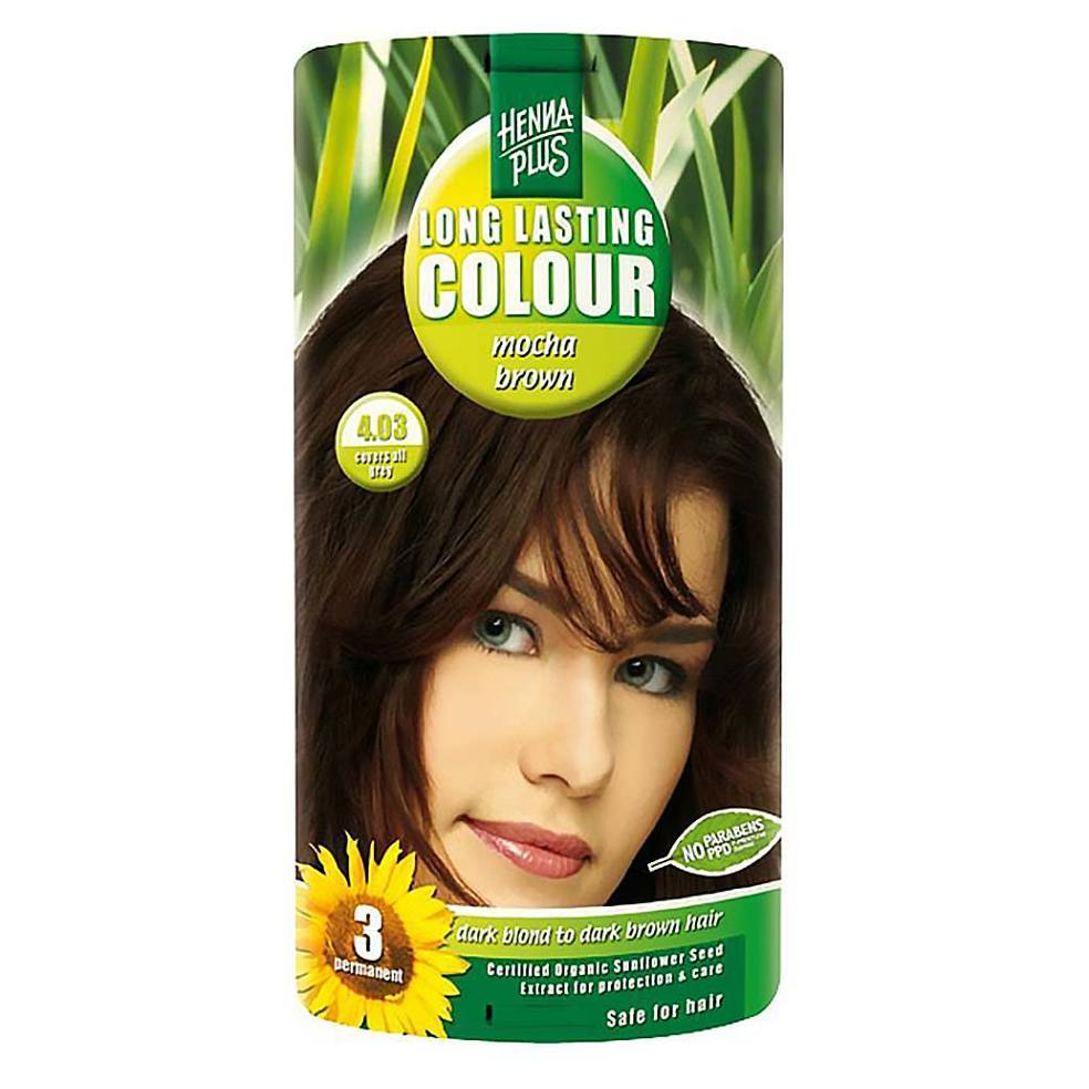 HENNA PLUS Přírodní barva na vlasy 4.03 Mocca hnědá 100 ml