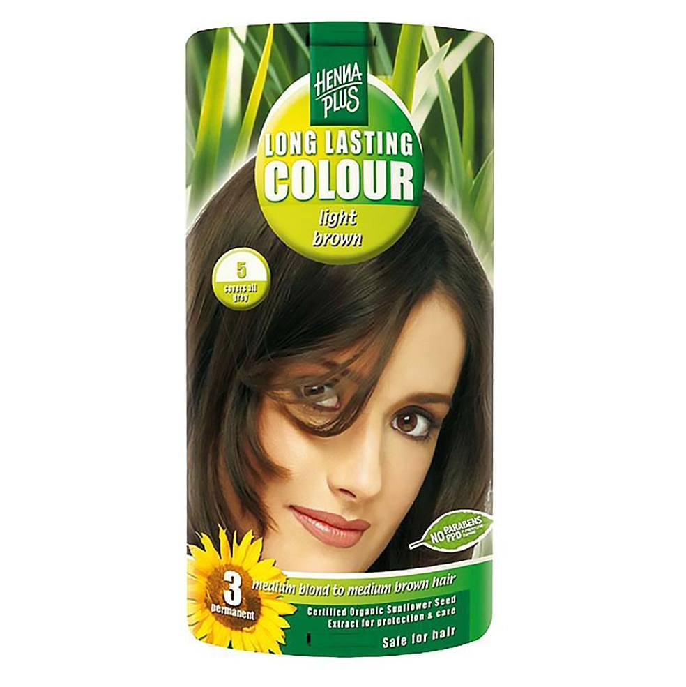 HENNA PLUS Přírodní barva na vlasy 5 Světle hnědá 100 ml