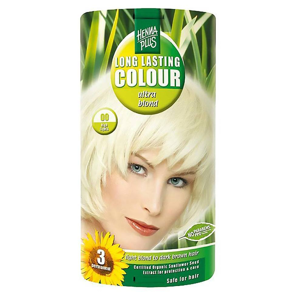 Levně HENNA PLUS Přírodní barva na vlasy 00 Ultra blond zesvětlující 140 ml