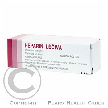 HEPARIN LÉČIVA  1X5ML/25KU Injekční roztok