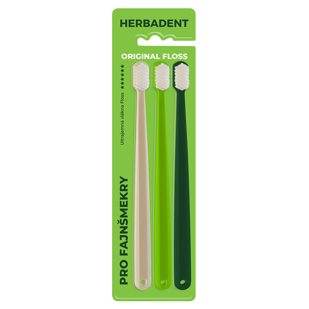 E-shop HERBADENT Original Floss Zubní kartáček ultra jemná vlákna 3 kusy