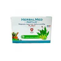 DR. WEISS HerbalMed pastilky Jitrocel + máta + lípa + vitamín C 24+6 pastilek