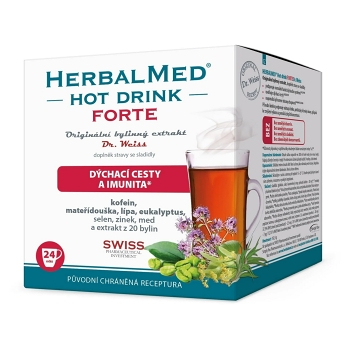DR. WEISS Herbalmed hot drink forte s kofeinem 24 sáčků (Dýchání, dýchací cesty)