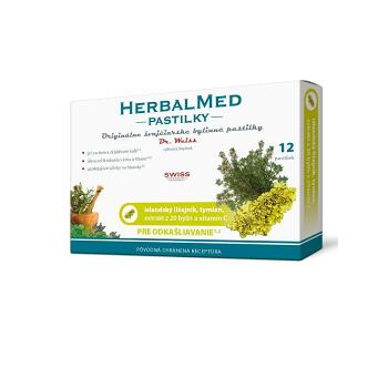 DR. WEISS HerbalMed pastilky Islandský lišejník + tymián + vitamín C 12 pastilek