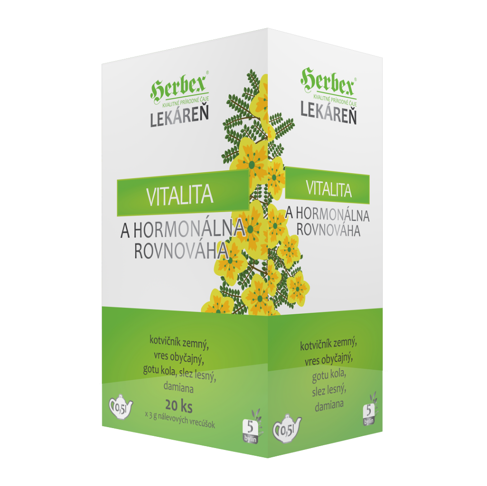 E-shop HERBEX Lékárna vitalita a hormonální rovnováha bylinný čaj 20 sáčků