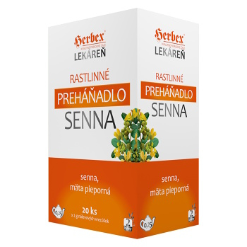 HERBEX Rostlinné projímadlo senna 20 sáčků (Na podporu trávení a vylučování) - Přírodní