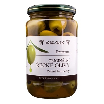 HERMES Zelené olivy bez pecky 170 g