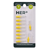 HERO Doplňkové balení mezizubních kartáčků 0,6 mm žluté