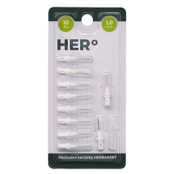HERO Doplňkové balení mezizubních kartáčků 1,0 mm bílé (Mezizubní kartáčky)