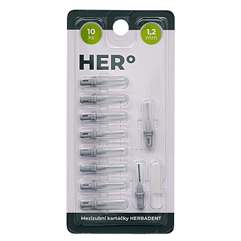 HERO Doplňkové balení mezizubních kartáčků 1,2 mm šedé (Mezizubní kartáčky)
