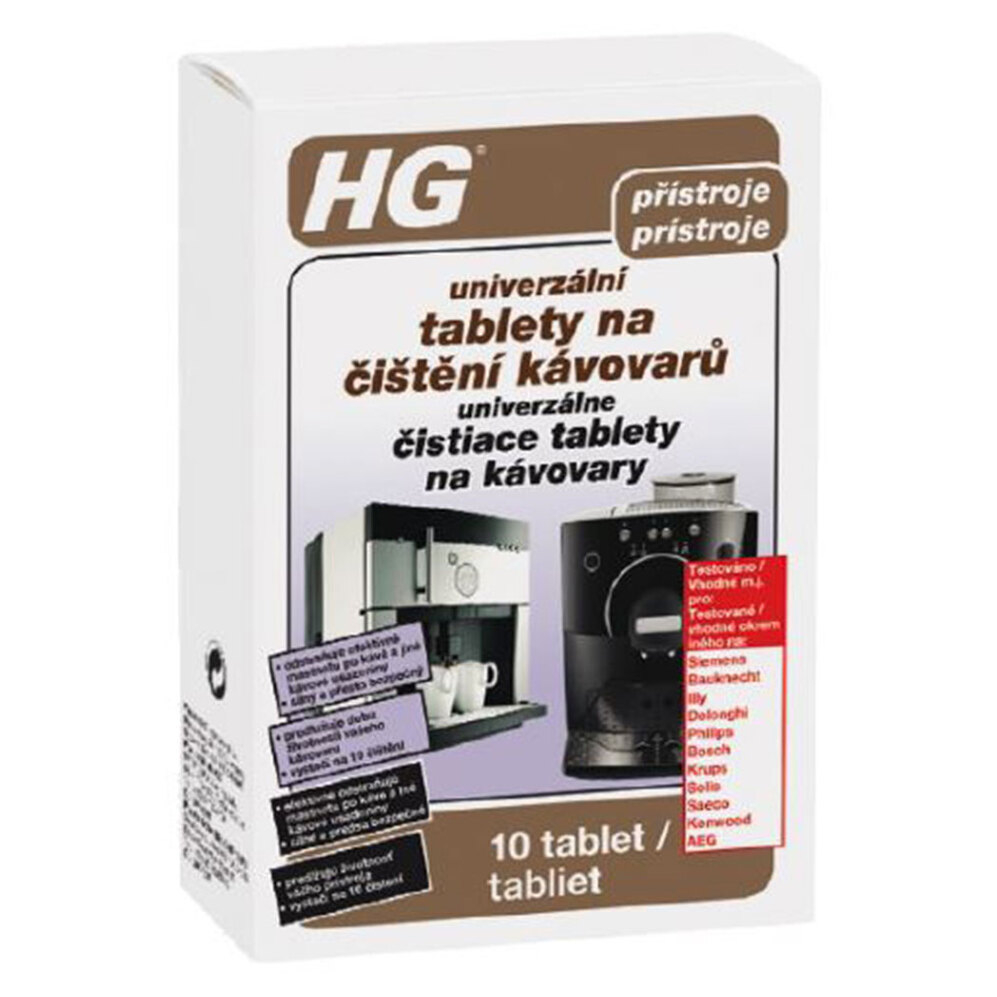 Levně HG Tablety čištění kávovarů 10 ks