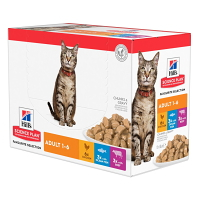 HILL'S Science Plan Feline kapsičky multipack pro dospělé kočky 12 x 85 g