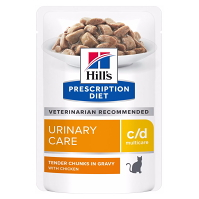 HILL'S Prescription Diet c/d Multicare kuře kapsičky pro kočky 12 x 85 g