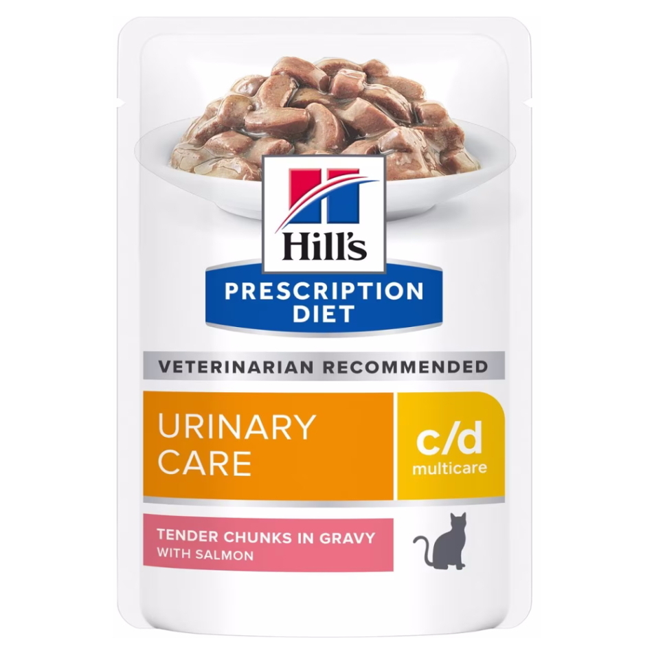 E-shop HILL'S Prescription Diet c/d Multicare losos kapsičky pro kočky 12 x 85 g
