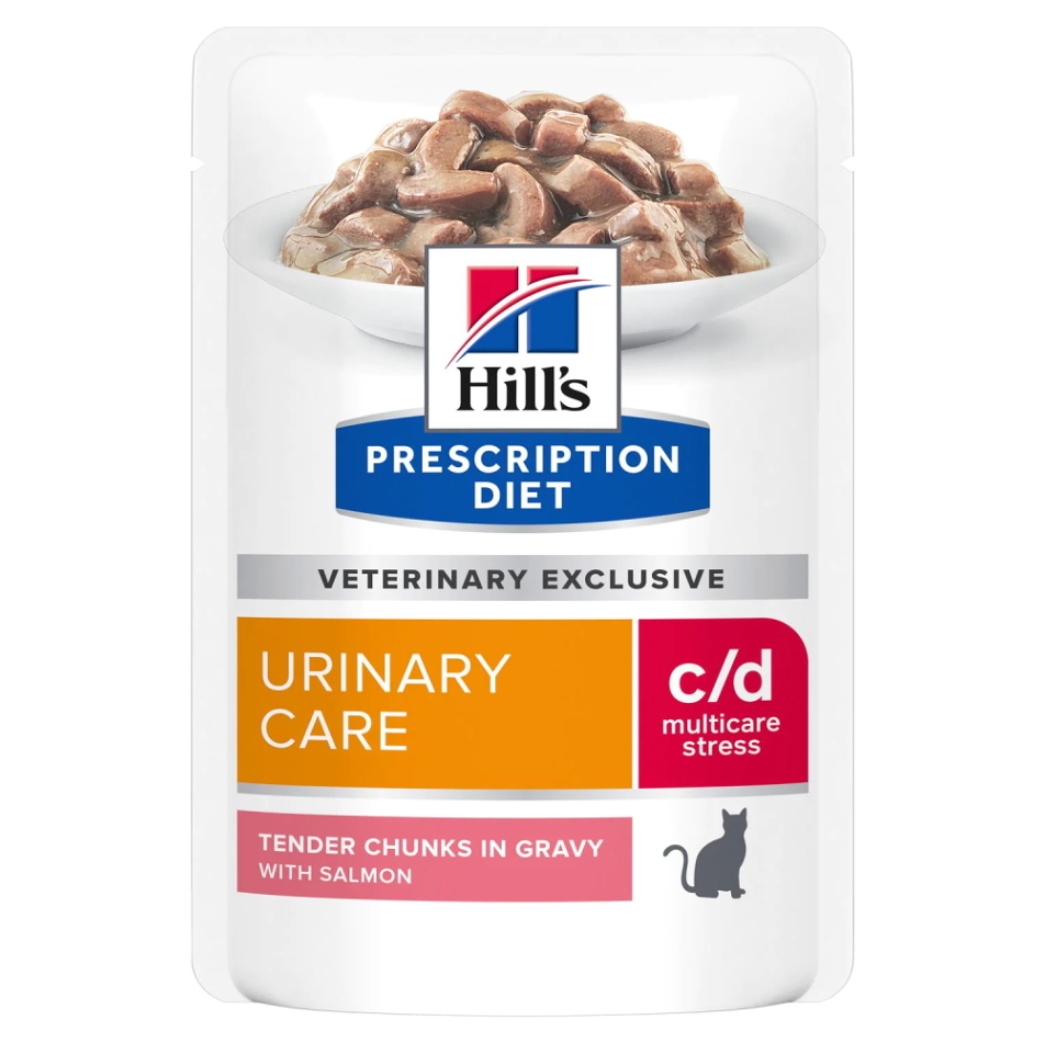 E-shop HILL'S Prescription Diet c/d Multicare Stress losos kapsičky pro kočky 12 x 85 g