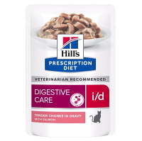 HILL'S Prescription Diet i/d losos kapsička pro kočky 12 x 85 g