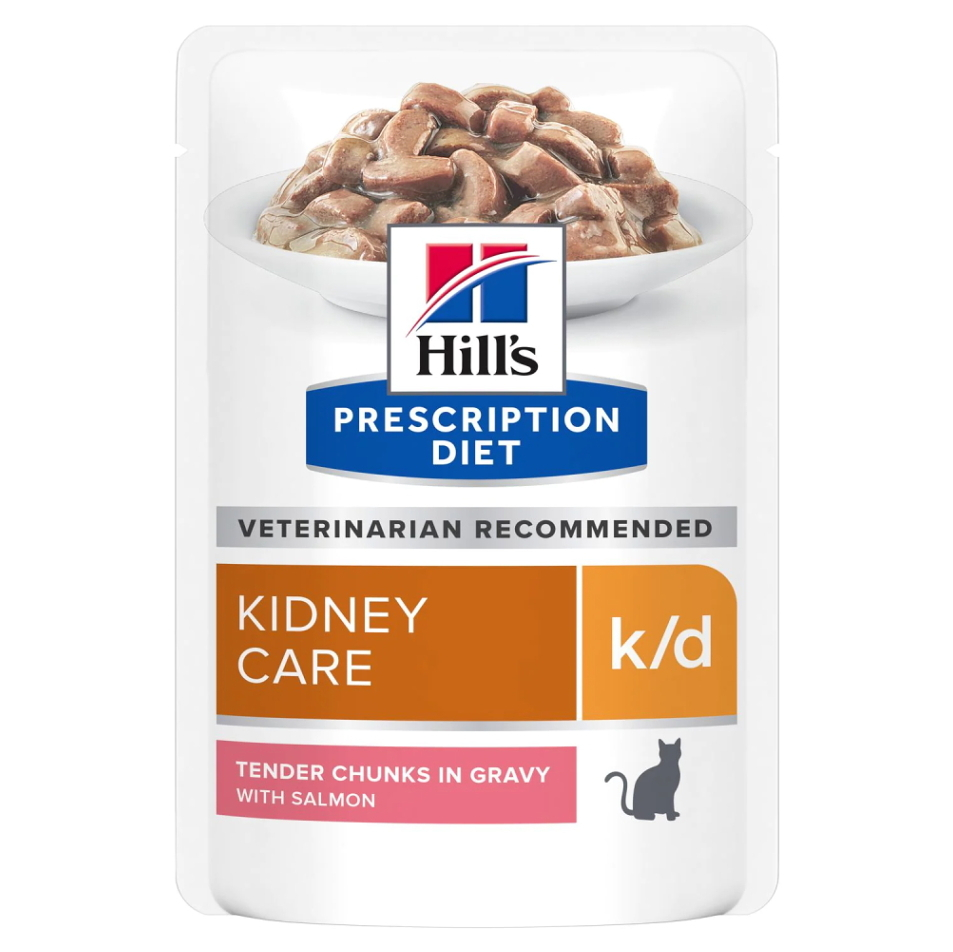 E-shop HILL'S Prescription Diet k/d losos kapsička pro kočky 12 x 85 g