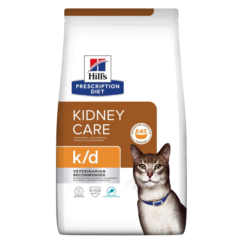 E-shop HILL'S Prescription Diet k/d tuňák granule pro kočky 1,5 kg