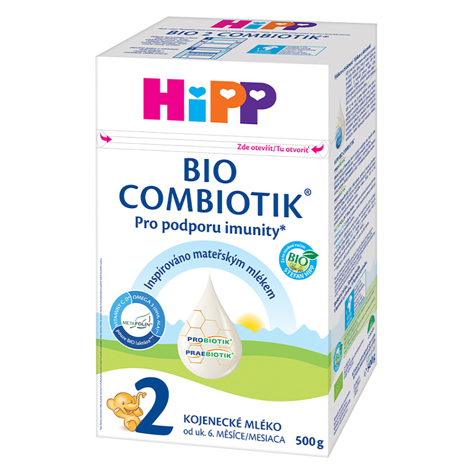 HIPP 2 Combiotik pokračovací kojenecké mléko BIO 500 g