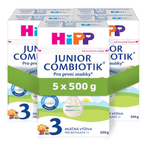 Levně HiPP 3 Junior combiotik pokračovací batolecí mléko 5 x 500 g