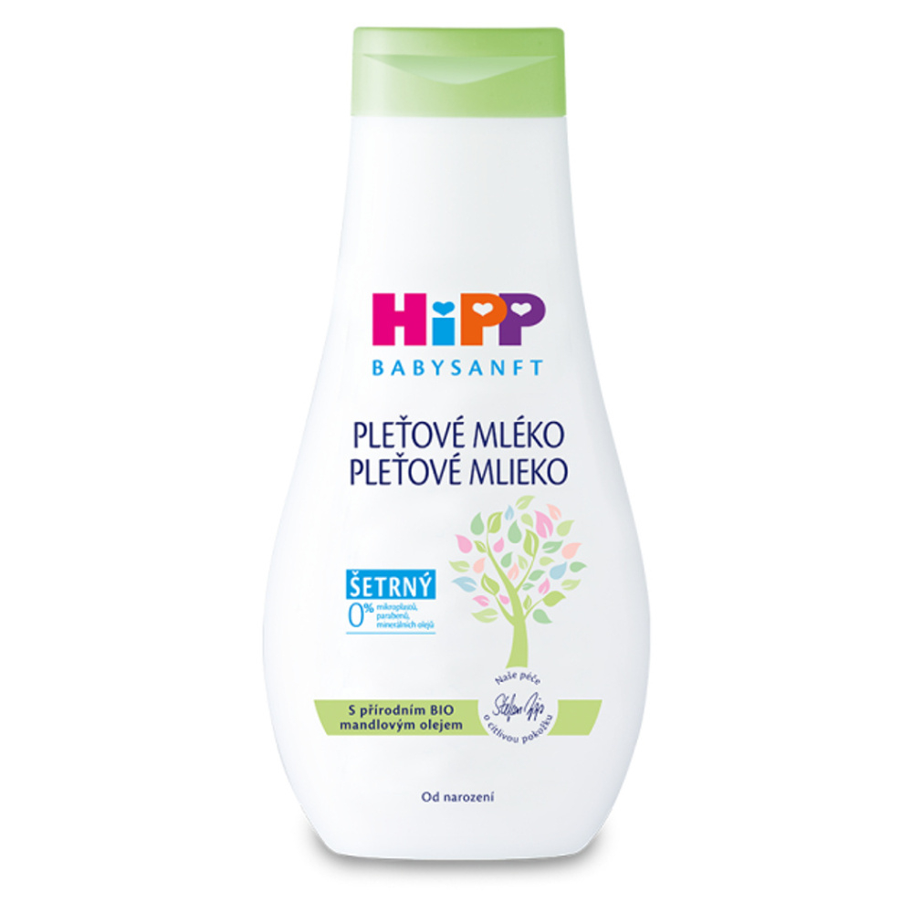 HiPP BabySanft Pleťové mléko 350 ml, poškozený obal